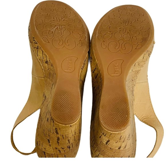 Born Concept BOC Wedge Heel Open Toe Shoes Size 9 - Picture 8 of 8